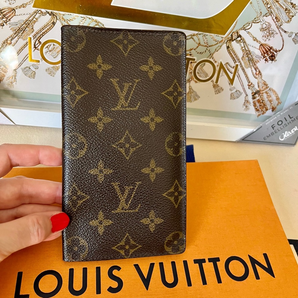 Louis Vuitton Monogram Long Checkbook Wallet Vintage